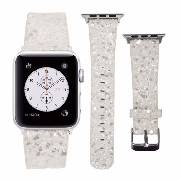 Glitter Leather Smart Watch Bands - Picture 2 of 5